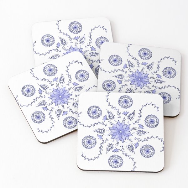 Item preview, Dresden blue floral design designed and sold by dulceanic.