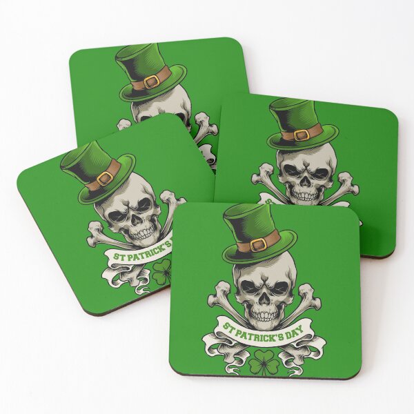 Item preview, St Patrick's Day Skull and Cross Bones designed and sold by bcide.