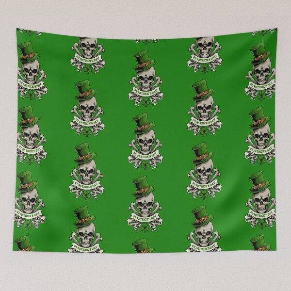 Item preview, St Patrick's Day Skull and Cross Bones designed and sold by bcide.