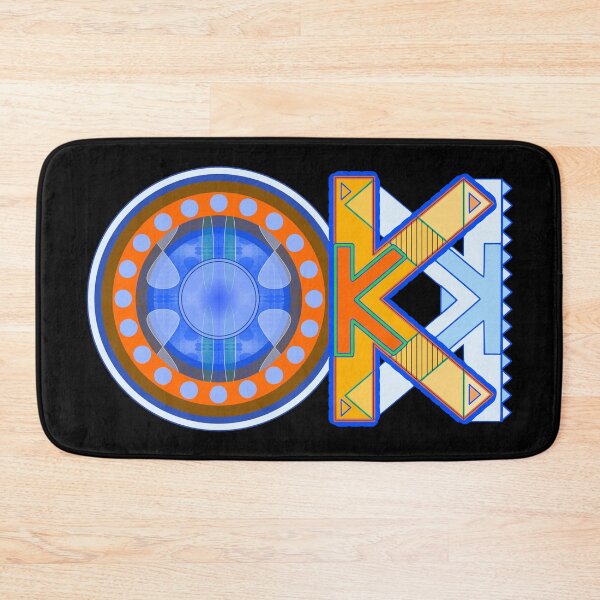 Item preview, OK (blue and orange) designed and sold by artfulnotebook.
