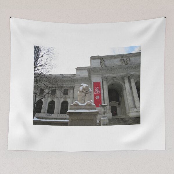 Item preview, Lion in Snow, New York City designed and sold by lenspiro.