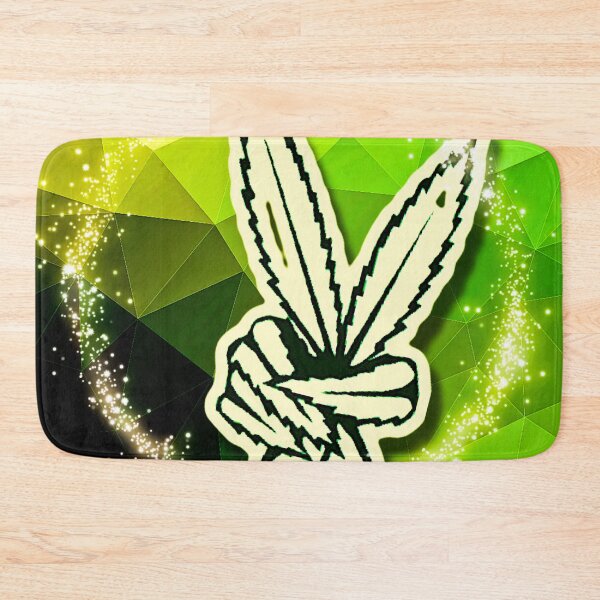 Item preview, Peace and Cannabliss Green Polygons  designed and sold by Electric Mystic Art Merch.