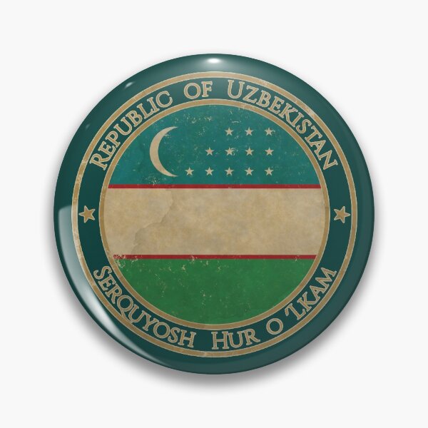Item preview, Vintage Republic of Uzbekistan Asia Asian Flag designed and sold by DragonXX.