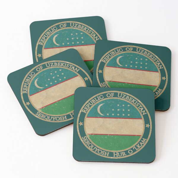 Item preview, Vintage Republic of Uzbekistan Asia Asian Flag designed and sold by DragonXX.
