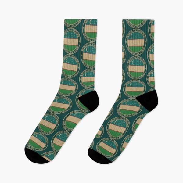 Item preview, Vintage Republic of Uzbekistan Asia Asian Flag designed and sold by DragonXX.