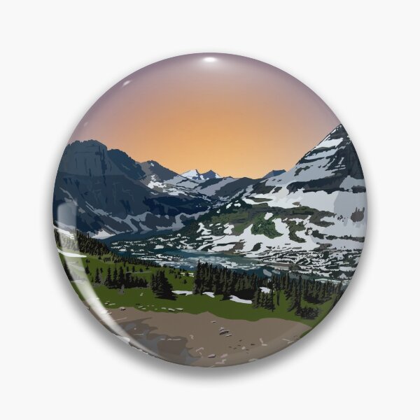 Item preview, Glacier National Park Illustration designed and sold by Joelle Tahta.