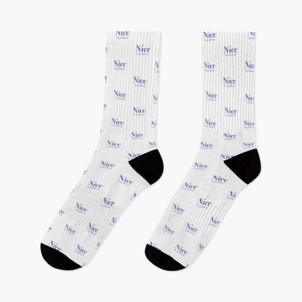 Item preview, Nice is a four letter word pleasing purple fun fact designed and sold by AMSonArt.