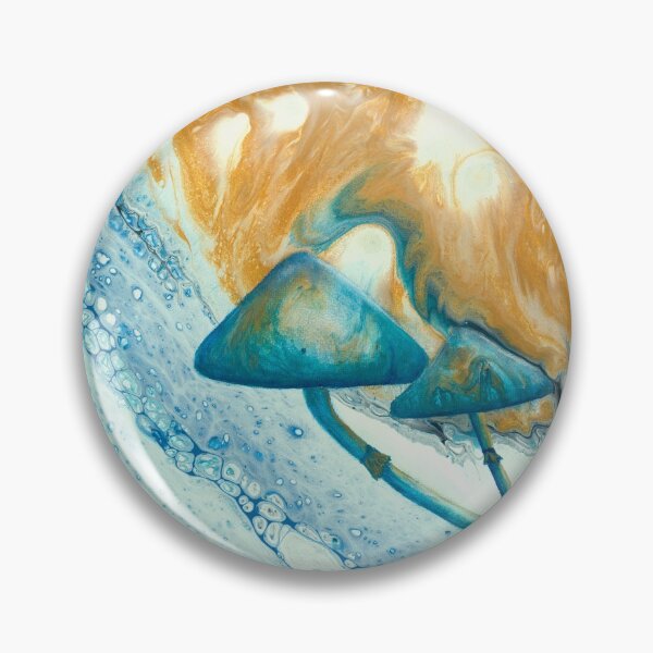 Item preview, Mushroom Twins Surf The Ocean designed and sold by JenAdamsCreates.