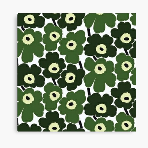 green marimekko Canvas Print