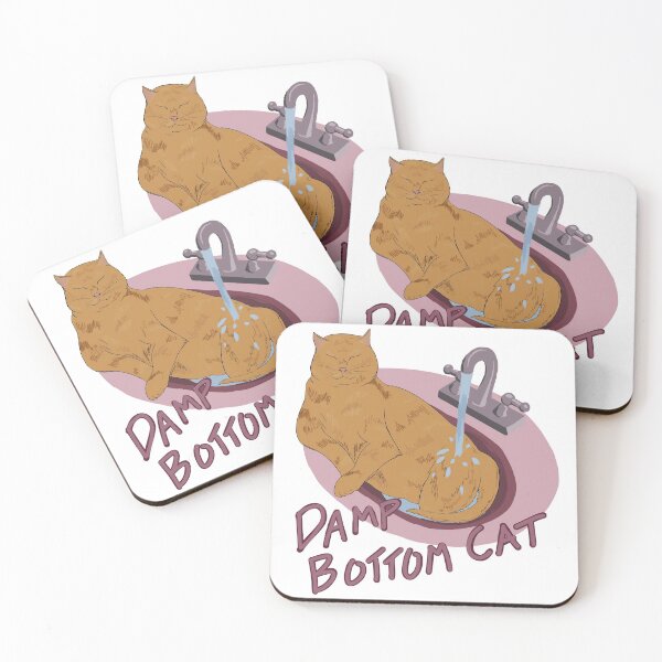 Item preview, Damp Bottom Cat Orange designed and sold by Polkadot4946.