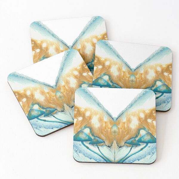 Item preview, Mushroom Twins Surf The Ocean designed and sold by JenAdamsCreates.