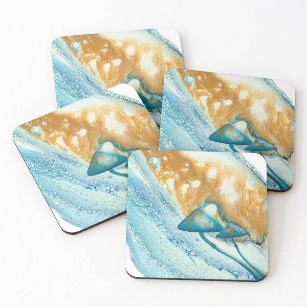 Item preview, Mushroom Twins Surf The Ocean designed and sold by JenAdamsCreates.