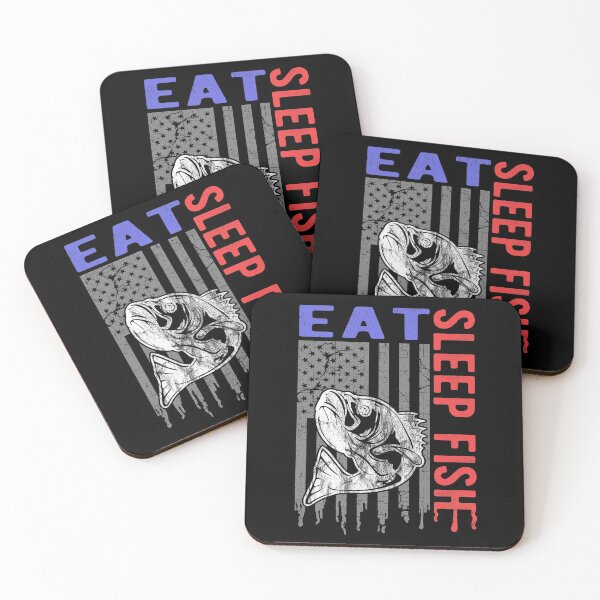 Item preview, Eat, Sleep, Fish, Vintage Style Funny Fishing Gift  designed and sold by T-minus.