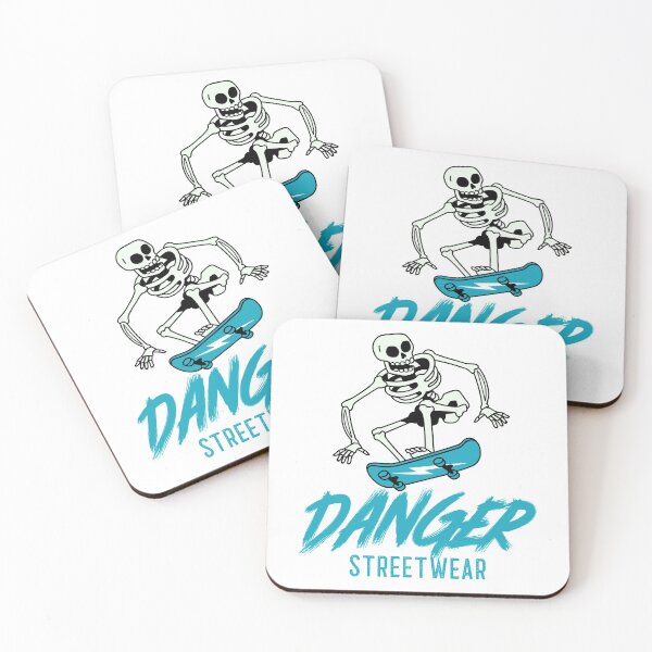 Item preview, Skateboarding Skeleton Danger Streetwear designed and sold by davestees506.