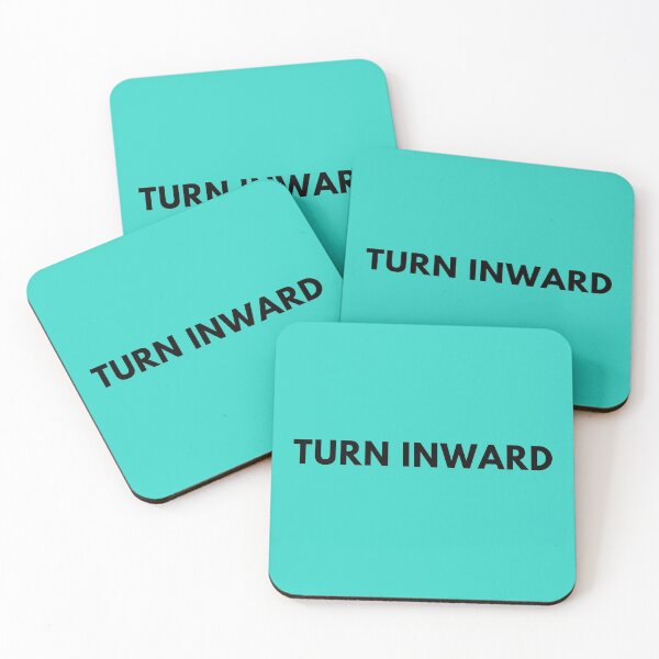 Item preview, Turn Inward Motivational Quote Teal designed and sold by JustAMillenial -.