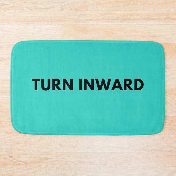 Item preview, Turn Inward Motivational Quote Teal designed and sold by JustAMillenial -.
