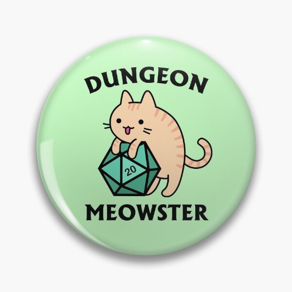 Item preview, Dungeon Meowster - Orange Tabby Cat with D20 designed and sold by Cute N' Nerdy Shop.