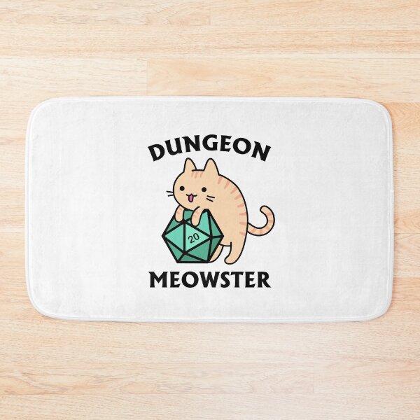 Item preview, Dungeon Meowster - Orange Tabby Cat with D20 designed and sold by Cute N' Nerdy Shop.
