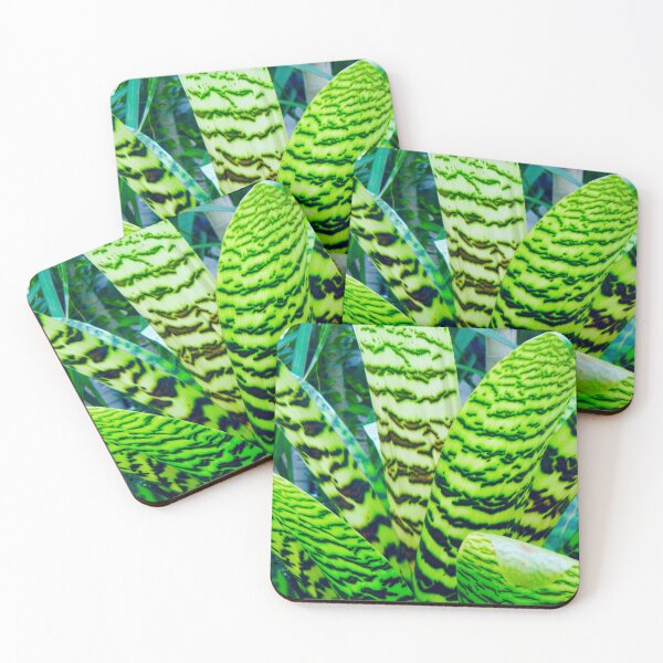 Item preview, Large Green Striped Leaves designed and sold by Anthony Macaluso.