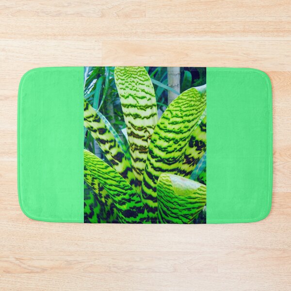 Item preview, Large Green Striped Leaves designed and sold by Anthony Macaluso.