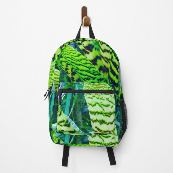 Item preview, Large Green Striped Leaves designed and sold by Anthony Macaluso.