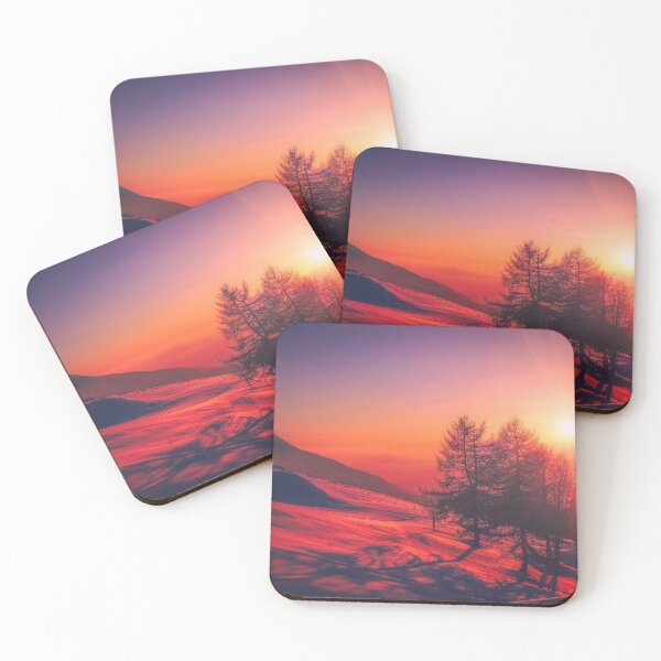 Item preview, Sunrise of Italy snow pines hills designed and sold by August-E.