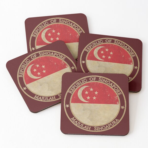 Item preview, Vintage Republic of Singapore Asia Asian Flag designed and sold by DragonXX.
