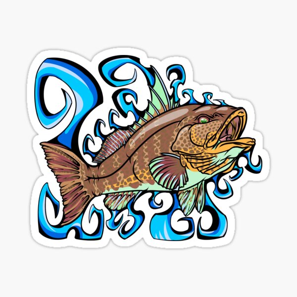 Grumpy Fish Stickers for Sale