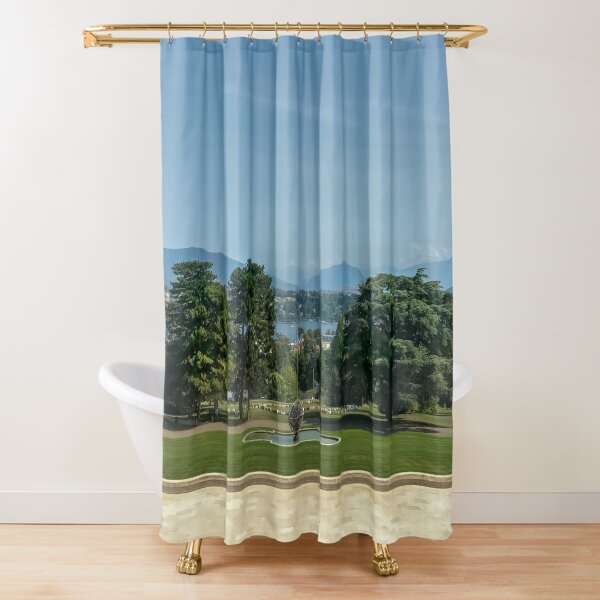 View from United Nations building in Geneva Switzerland Shower Curtain