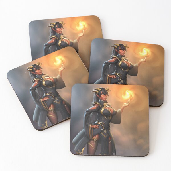 Item preview, Tiefling fire mage designed and sold by kurolines.