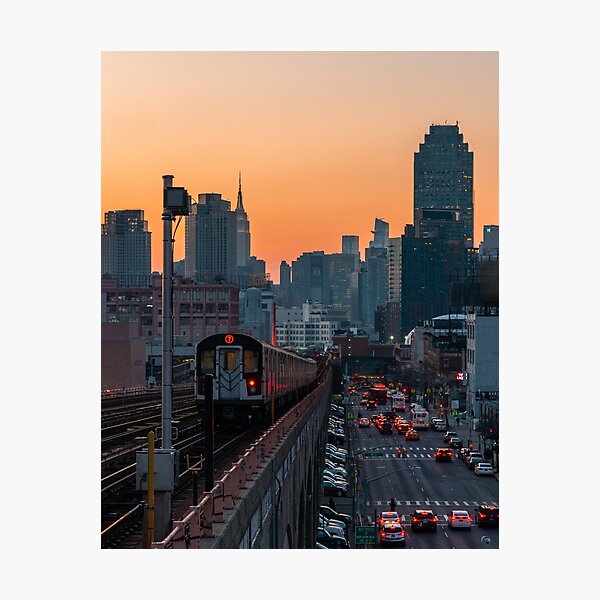 Aperçu de l'œuvre Rame de métro dans le Queens, New York City créée et vendue par hawkeye0.