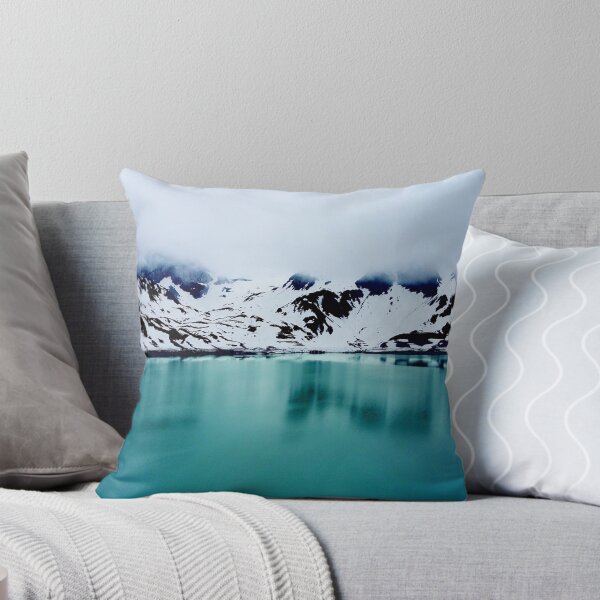Item preview, Dreamland snow mountains, teal blue pure lake, Antarctica landscape designed and sold by August-E.