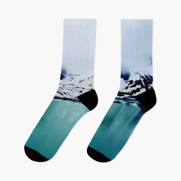 Item preview, Dreamland snow mountains, teal blue pure lake, Antarctica landscape  designed and sold by August-E.