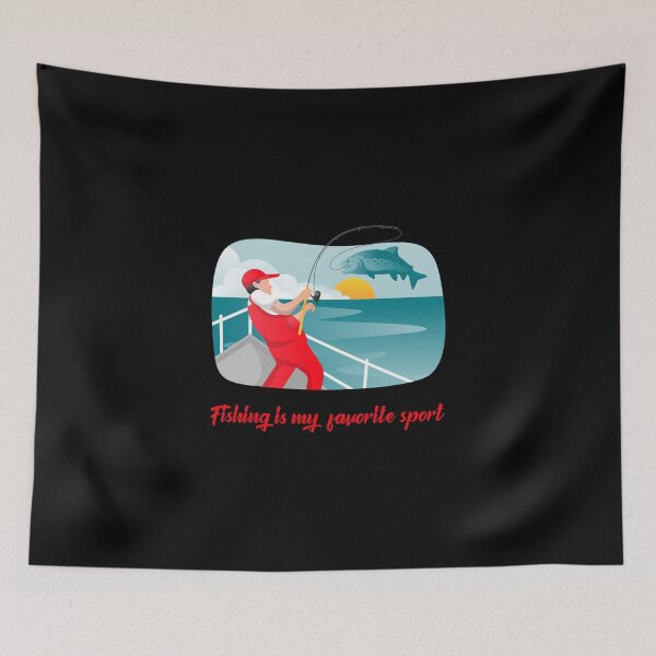 Item preview, Fishing is my favorite sport 2 fathers day designed and sold by JustSaiyan1.