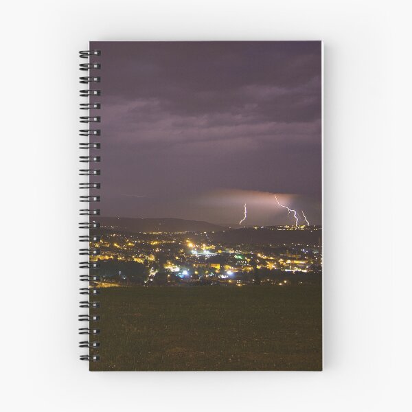 Item preview, Lightning Storm at night over looking the Aire Valley from Bradford designed and sold by Spookydaz.