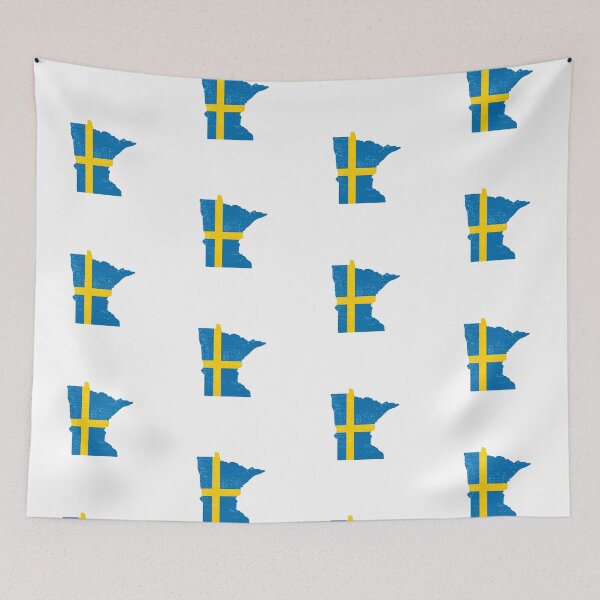 Item preview, Minnesota Swedish Flag designed and sold by MinnesotApparel.