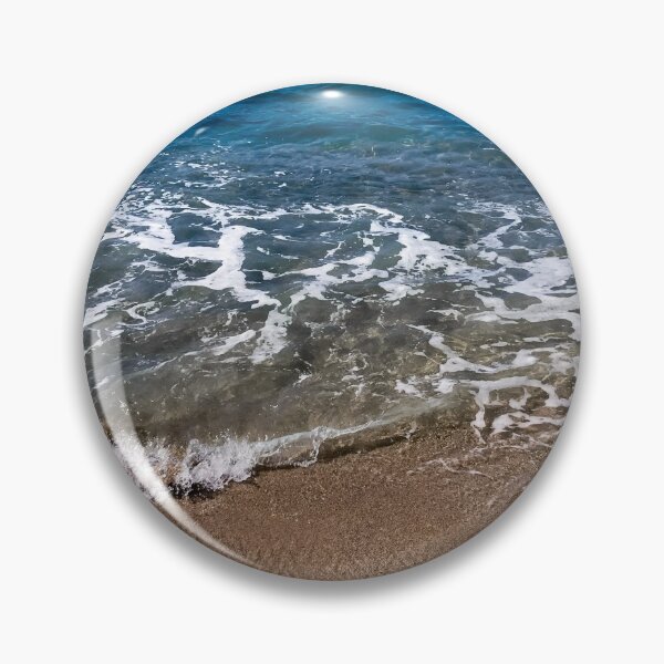 Item preview, Frothy blue ocean on Cagliari Sardinia Italy beach designed and sold by 3rdbrewdesign.