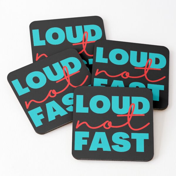 Item preview, Loud Not Fast Blue and Red Design designed and sold by SweetAndSpice.