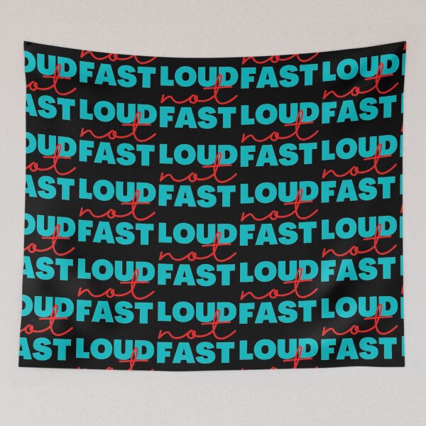 Item preview, Loud Not Fast Blue and Red Design designed and sold by SweetAndSpice.