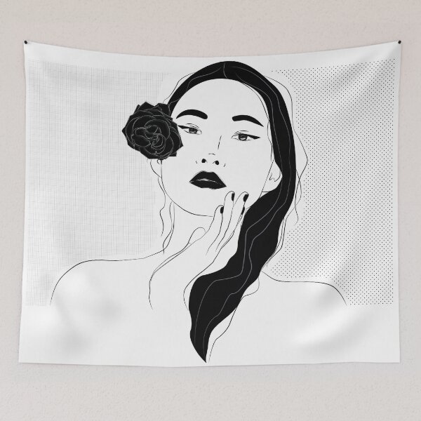 Item preview, Pretty Girl with Rose designed and sold by PayoWebCo.