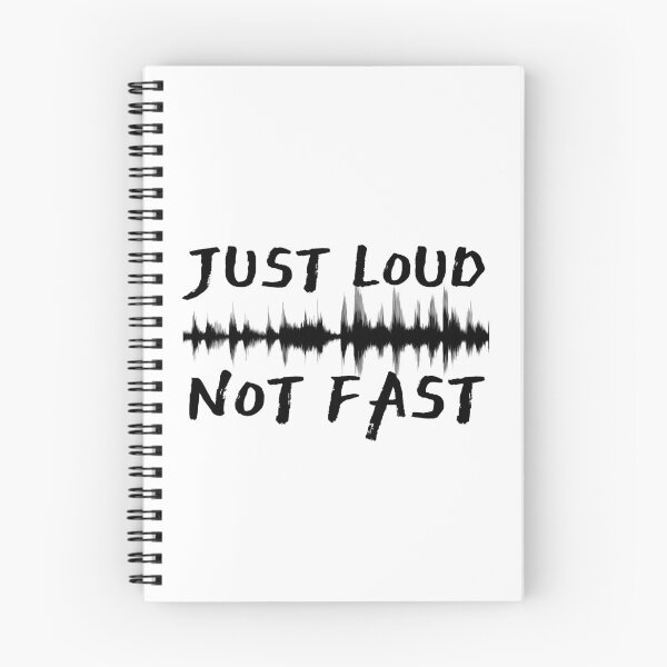 Item preview, Loud Not Fast Black Sound Wave Design designed and sold by SweetAndSpice.