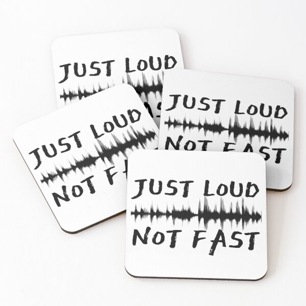 Item preview, Loud Not Fast Black Sound Wave Design designed and sold by SweetAndSpice.