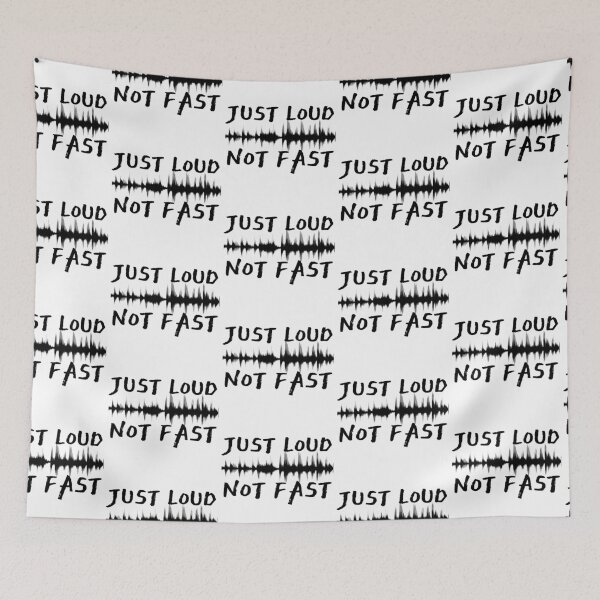 Item preview, Loud Not Fast Black Sound Wave Design designed and sold by SweetAndSpice.