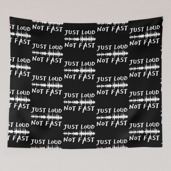 Item preview, Loud Not Fast White Sound Wave Design designed and sold by SweetAndSpice.