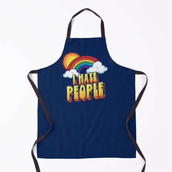 Item preview, I Hate People Funny Retro Introvert Rainbow designed and sold by giantstepdesign.