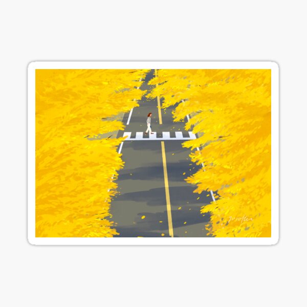 yellow romance Sticker