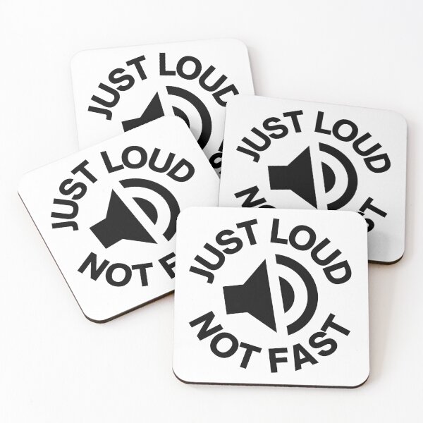 Item preview, Loud Not Fast Black Speaker Design designed and sold by SweetAndSpice.