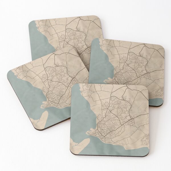 Item preview, Exmouth Sepia Map designed and sold by CPTVDesign.