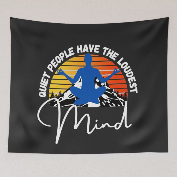 Item preview, Quiet people have the loudest mind (Blue Yoga) designed and sold by UnboundFull.