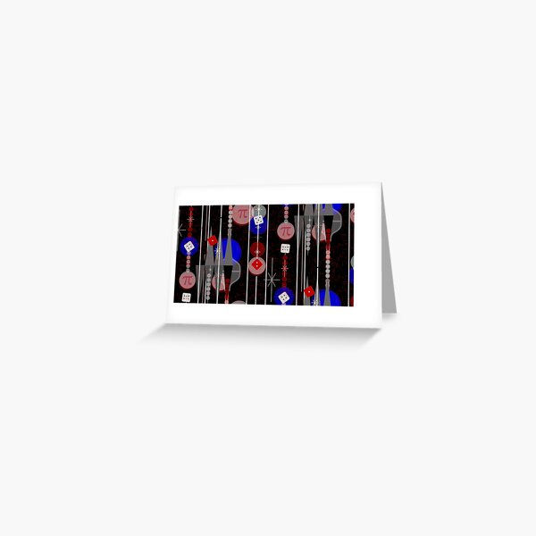 Polyamory Backgammon Bling -- Retro Game Night in Polyamorous Flag Colors Greeting Card